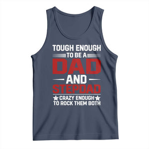 Bonus Dad Tank Top Dad And Stepdad Fathers Day TS10 Navy Print Your Wear