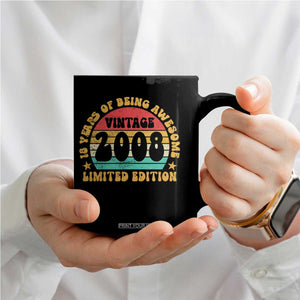 18th Birthday Coffee Mug Vintage 18yr 2008 Limited Edition 18 Year Old Gift TS10 Print Your Wear