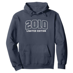 Vintage 2010 Limited Edition Hoodie 16 Year Old Gift Retro Varsity 16th Birthday TS10 Navy Print Your Wear