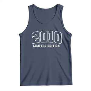 Vintage 2010 Limited Edition Tank Top 16 Year Old Gift Retro Varsity 16th Birthday TS10 Navy Print Your Wear