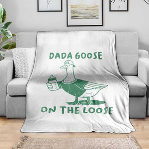 Silly Goose Dad Throw Blanket New Dad Pregnancy Announcement Fathers Day TS10 Print Your Wear