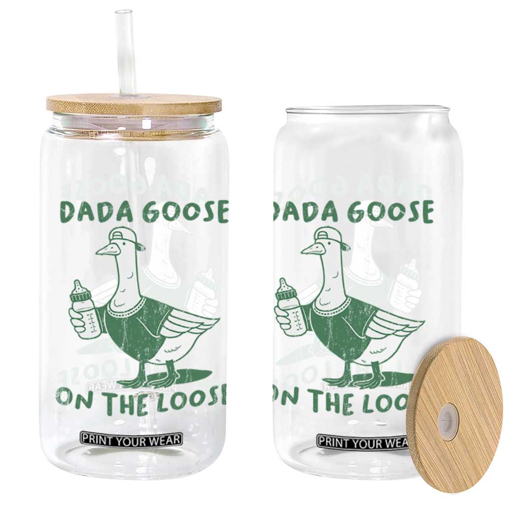 Silly Goose Dad Glass Can New Dad Pregnancy Announcement Fathers Day TS10 Print Your Wear