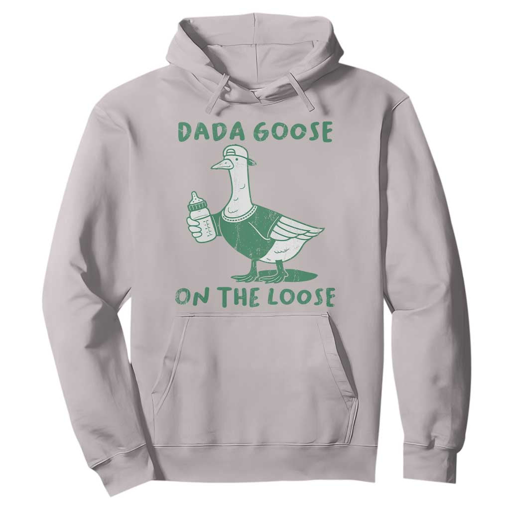Silly Goose Dad Hoodie New Dad Pregnancy Announcement Fathers Day TS10 Ice Gray Print Your Wear