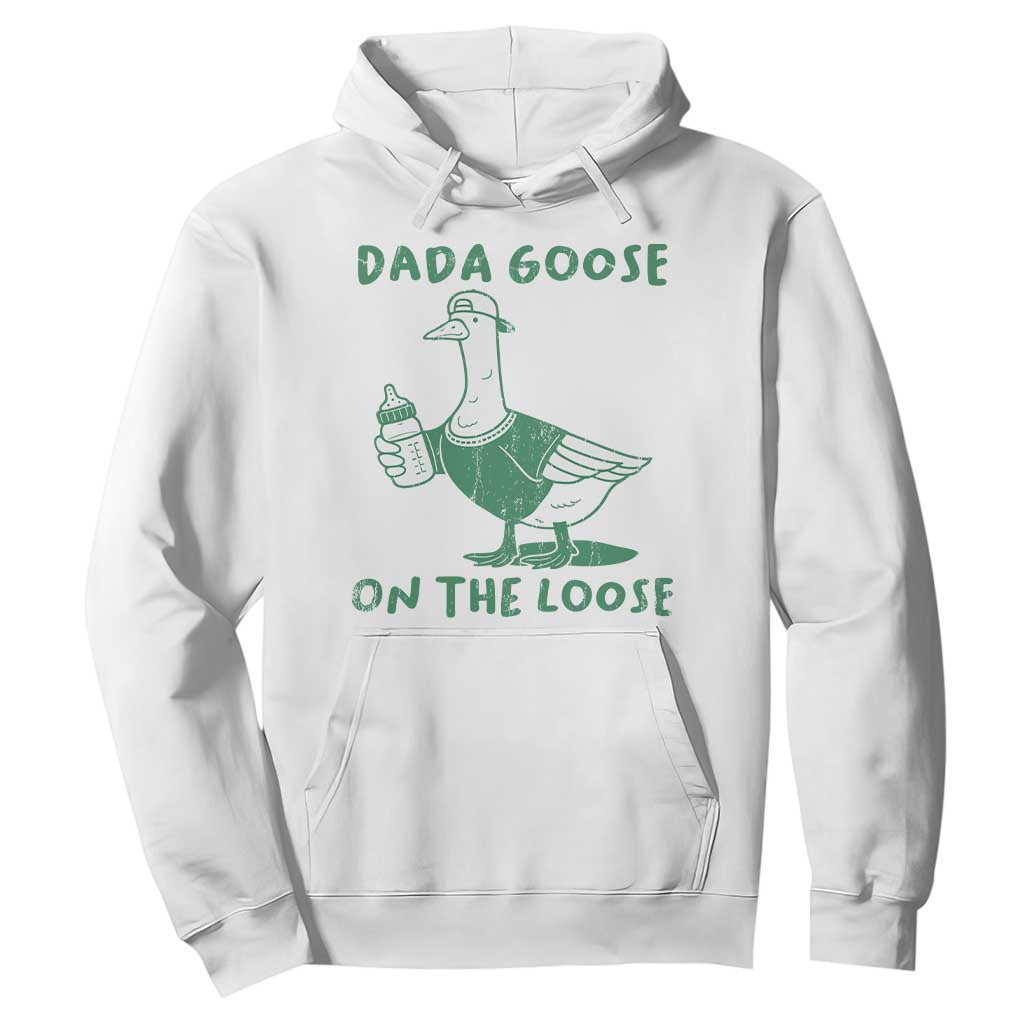 Silly Goose Dad Hoodie New Dad Pregnancy Announcement Fathers Day TS10 White Print Your Wear