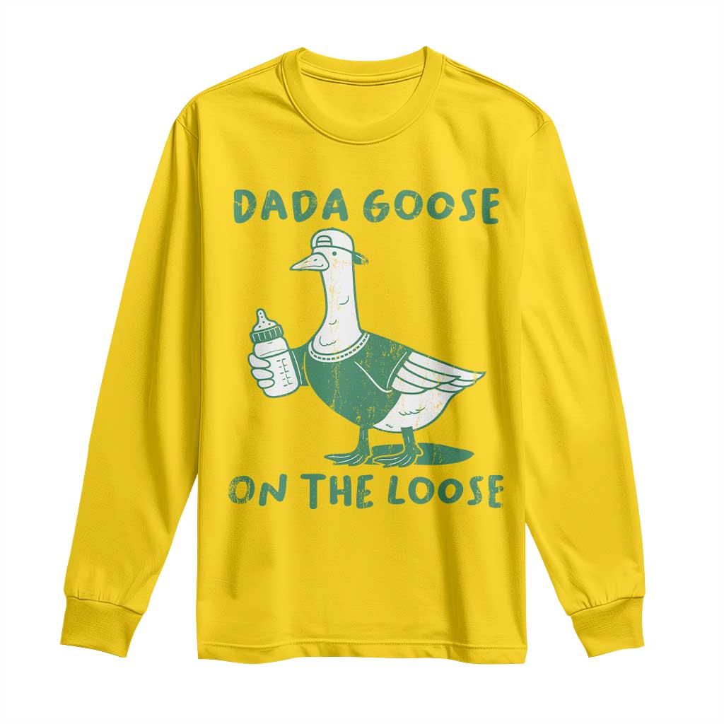 Silly Goose Dad Long Sleeve Shirt New Dad Pregnancy Announcement Fathers Day TS10 Daisy Print Your Wear