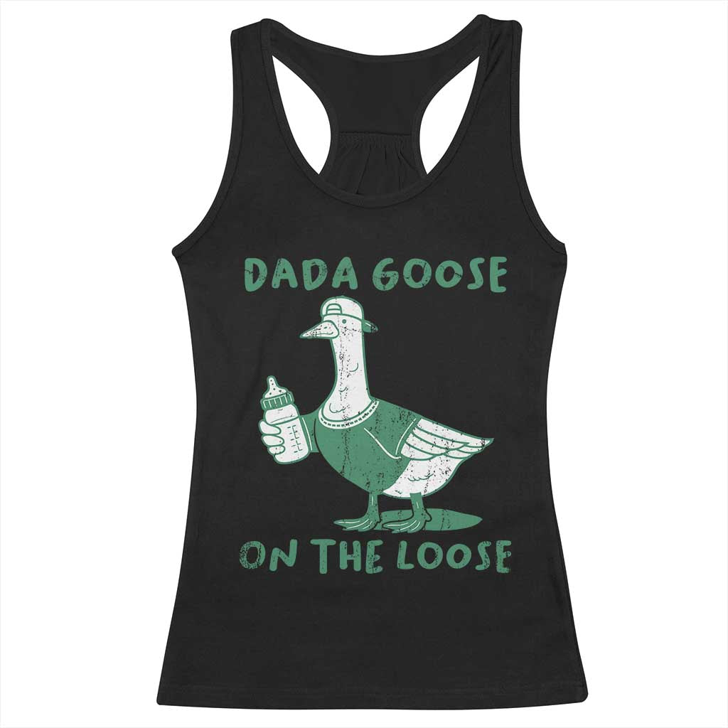 Silly Goose Dad Racerback Tank Top New Dad Pregnancy Announcement Fathers Day TS10 Black Print Your Wear