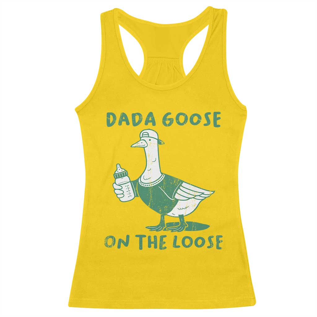 Silly Goose Dad Racerback Tank Top New Dad Pregnancy Announcement Fathers Day TS10 Daisy Print Your Wear