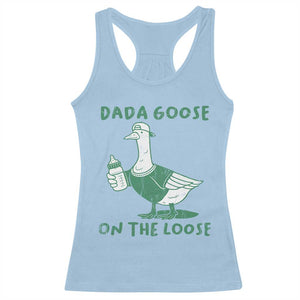 Silly Goose Dad Racerback Tank Top New Dad Pregnancy Announcement Fathers Day TS10 Light Blue Print Your Wear