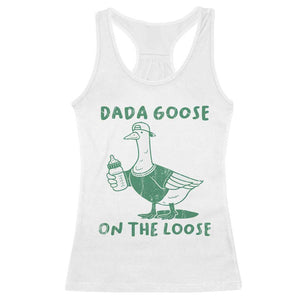 Silly Goose Dad Racerback Tank Top New Dad Pregnancy Announcement Fathers Day TS10 White Print Your Wear