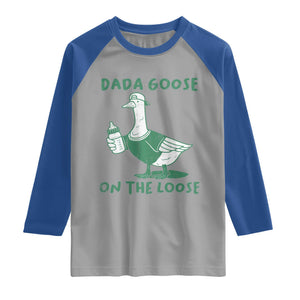 Silly Goose Dad Raglan Shirt New Dad Pregnancy Announcement Fathers Day TS10 Sport Gray Royal Print Your Wear