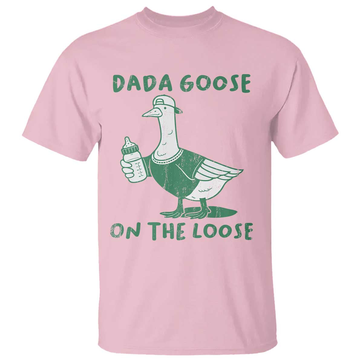 Silly Goose Dad T Shirt New Dad Pregnancy Announcement Fathers Day TS10 Light Pink Print Your Wear