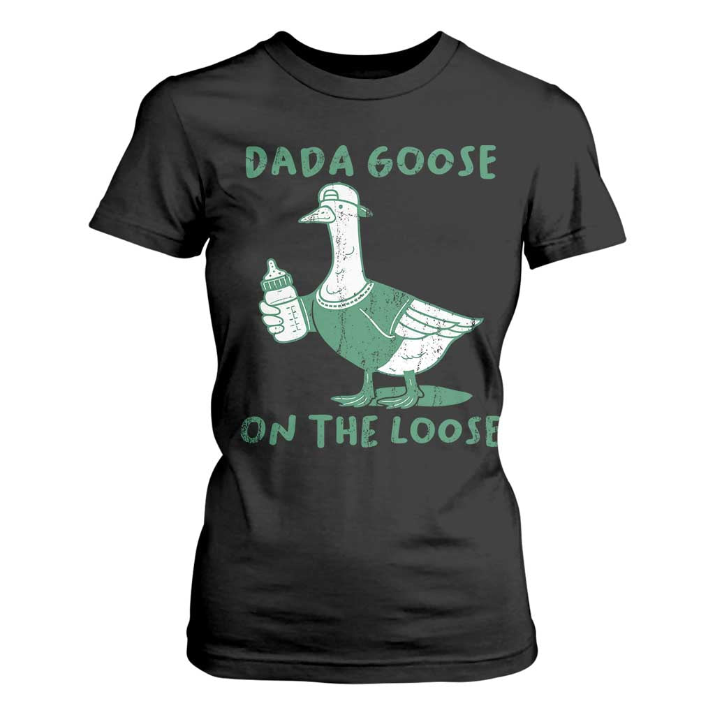 Silly Goose Dad T Shirt For Women New Dad Pregnancy Announcement Fathers Day TS10 Black Print Your Wear