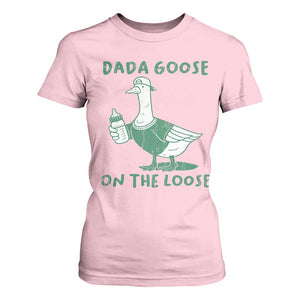 Silly Goose Dad T Shirt For Women New Dad Pregnancy Announcement Fathers Day TS10 Light Pink Print Your Wear
