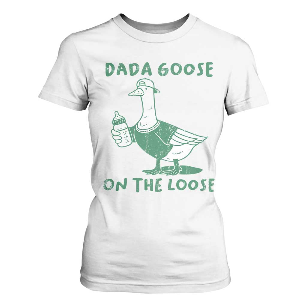 Silly Goose Dad T Shirt For Women New Dad Pregnancy Announcement Fathers Day TS10 White Print Your Wear