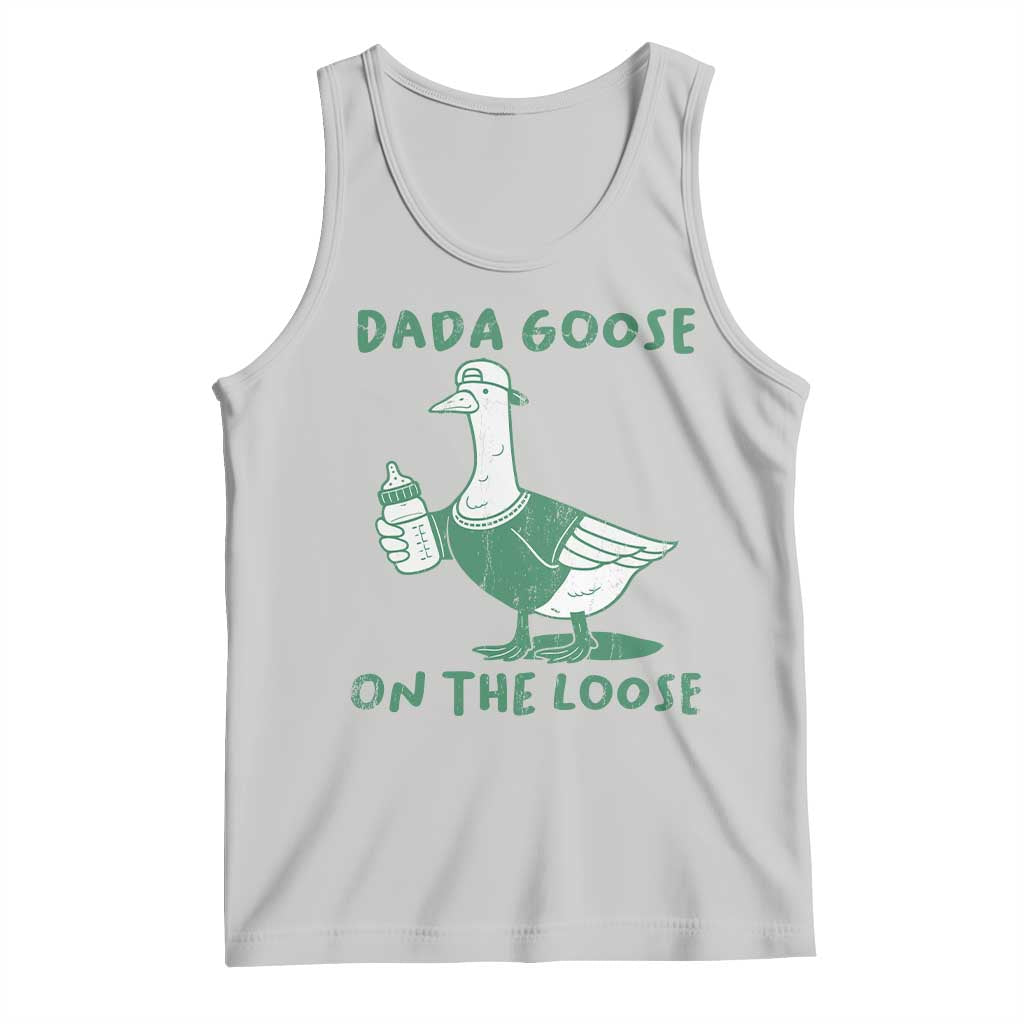 Silly Goose Dad Tank Top New Dad Pregnancy Announcement Fathers Day TS10 Ash Print Your Wear