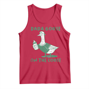 Silly Goose Dad Tank Top New Dad Pregnancy Announcement Fathers Day TS10 Red Print Your Wear
