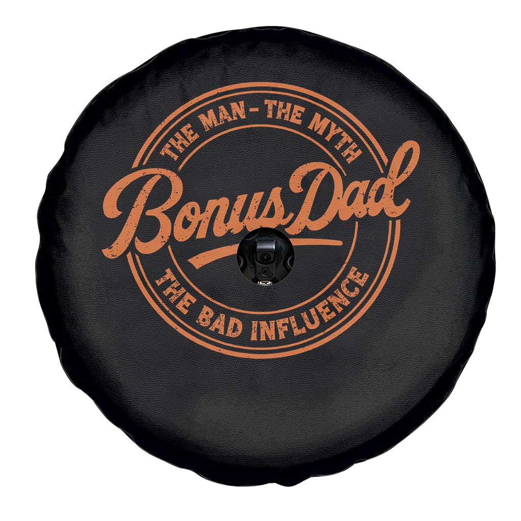 Bonus Dad Spare Tire Cover Vintage The Man Myth Bad Influence Funny Step Dad TS10 Print Your Wear