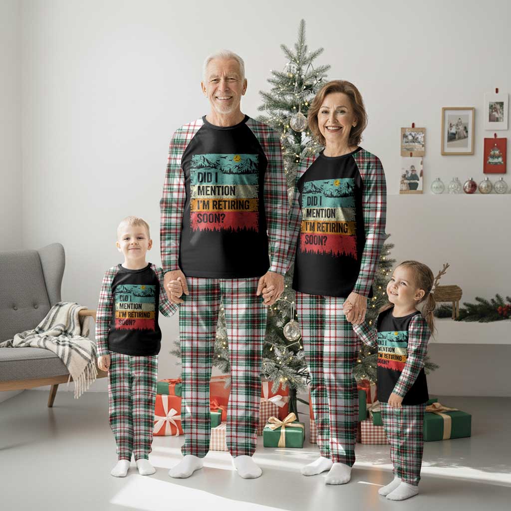 Did I Mention I'm Retiring Soon Plaid Pajama Set Funny Retro Vintage Retirement TS10 Christmas Plaid Print Your Wear