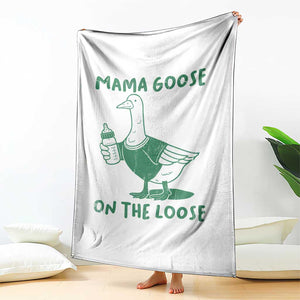 Silly Goose Mom Throw Blanket New Mom Pregnancy Announcement Mothers Day TS10 Print Your Wear