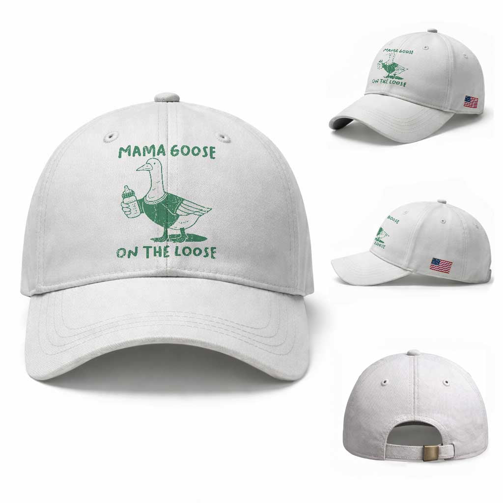 Silly Goose Mom Baseball Cap New Mom Pregnancy Announcement Mothers Day TS10 Baseball Cap Universal Fit White Print Your Wear