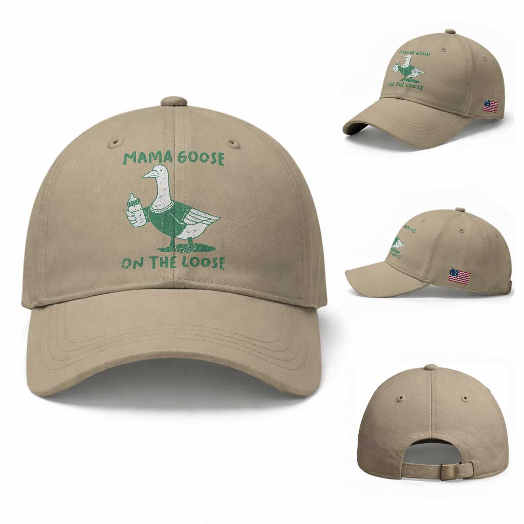 Silly Goose Mom Baseball Cap New Mom Pregnancy Announcement Mothers Day TS10 Baseball Cap Universal Fit Khaki Print Your Wear