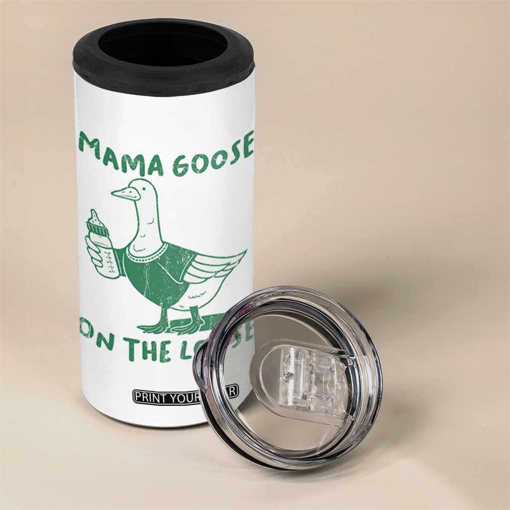 Silly Goose Mom 4 in 1 Can Cooler Tumbler New Mom Pregnancy Announcement Mothers Day TS10 Print Your Wear