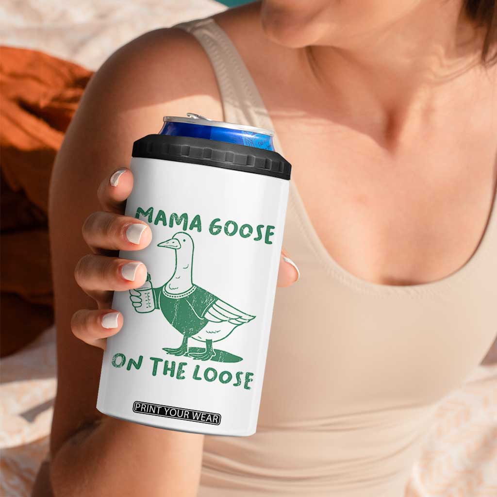 Silly Goose Mom 4 in 1 Can Cooler Tumbler New Mom Pregnancy Announcement Mothers Day TS10 Print Your Wear