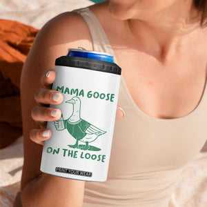Silly Goose Mom 4 in 1 Can Cooler Tumbler New Mom Pregnancy Announcement Mothers Day TS10 Print Your Wear