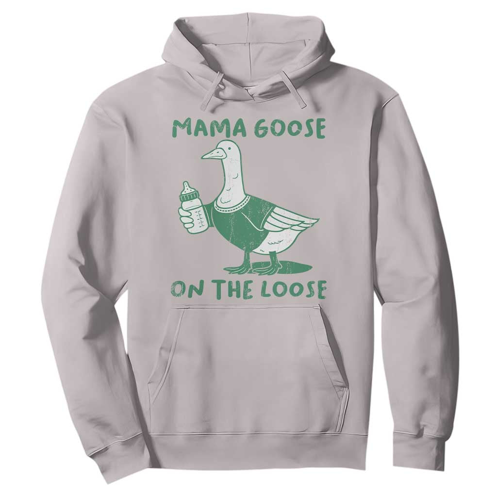 Silly Goose Mom Hoodie New Mom Pregnancy Announcement Mothers Day TS10 Ice Gray Print Your Wear