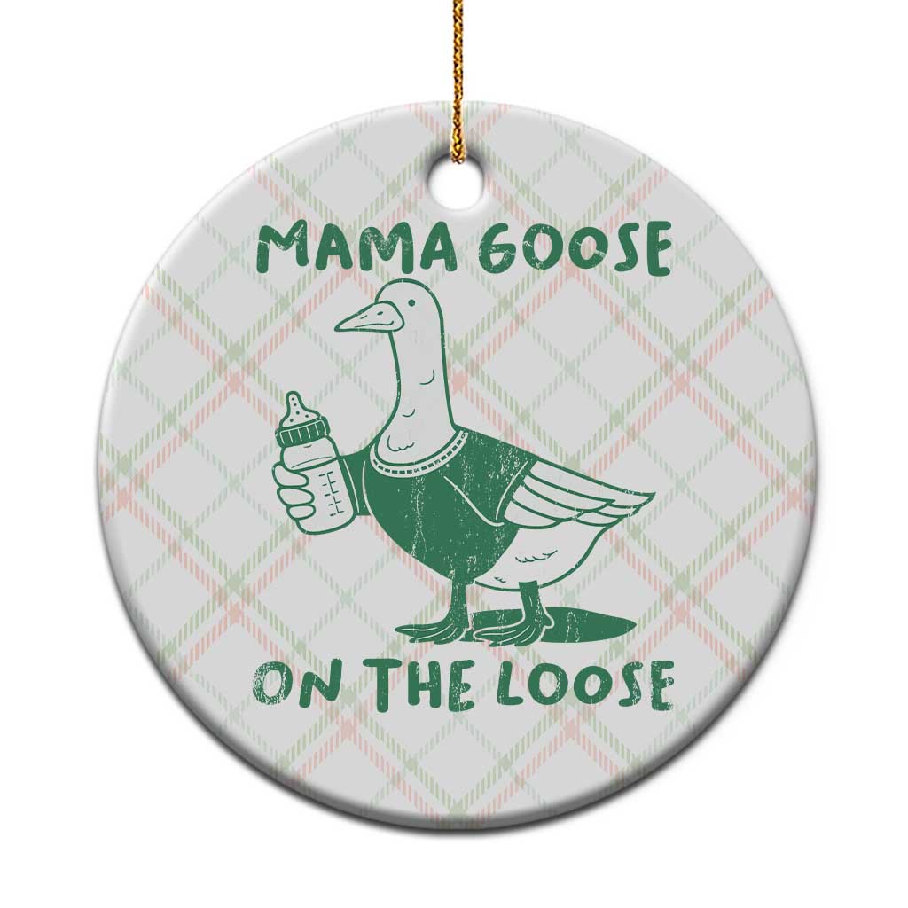 Silly Goose Mom Ceramic Ornament New Mom Pregnancy Announcement Mothers Day TS10 1pc Christmas Plaid Print Your Wear