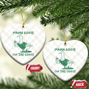 Silly Goose Mom Ceramic Ornament New Mom Pregnancy Announcement Mothers Day TS10 Print Your Wear