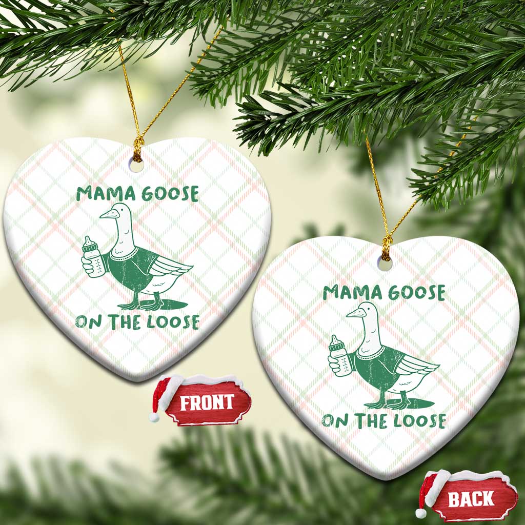 Silly Goose Mom Ceramic Ornament New Mom Pregnancy Announcement Mothers Day TS10 Print Your Wear