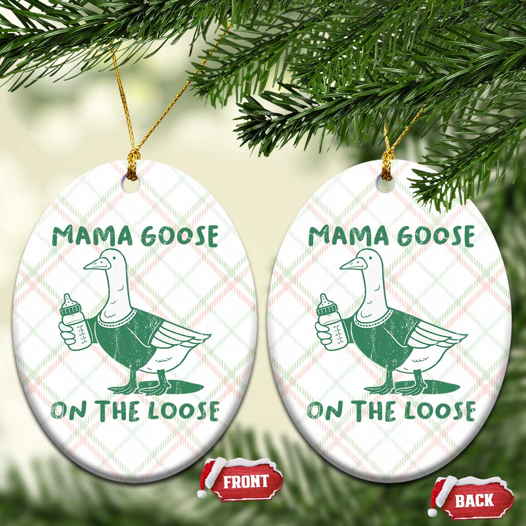 Silly Goose Mom Ceramic Ornament New Mom Pregnancy Announcement Mothers Day TS10 Print Your Wear