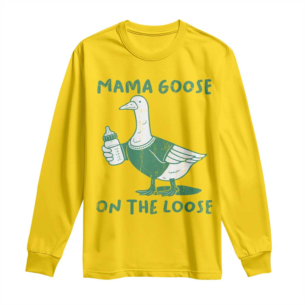 Silly Goose Mom Long Sleeve Shirt New Mom Pregnancy Announcement Mothers Day TS10 Daisy Print Your Wear