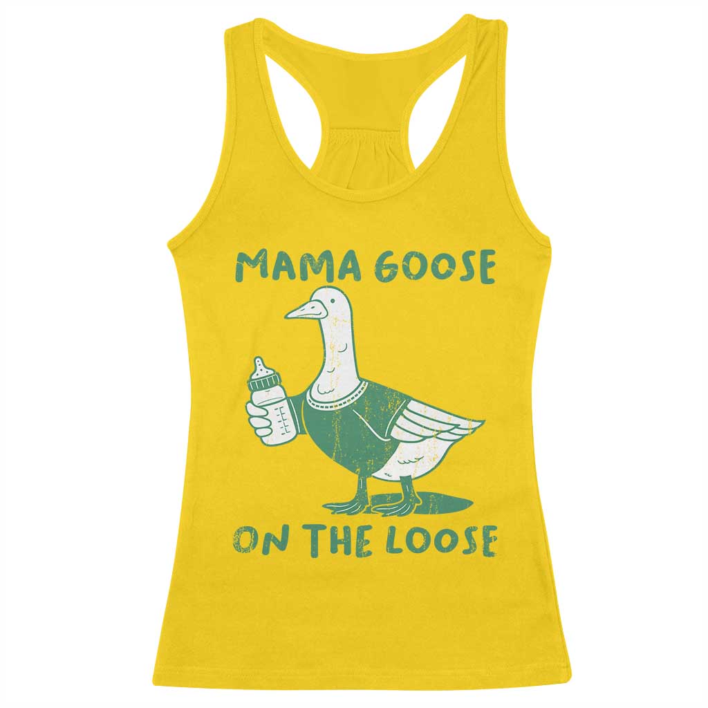 Silly Goose Mom Racerback Tank Top New Mom Pregnancy Announcement Mothers Day TS10 Daisy Print Your Wear