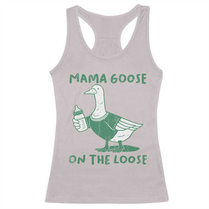 Silly Goose Mom Racerback Tank Top New Mom Pregnancy Announcement Mothers Day TS10 Ice Gray Print Your Wear