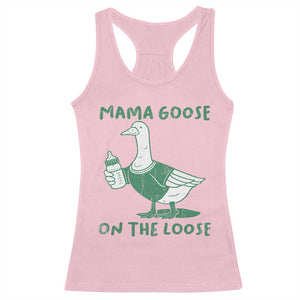 Silly Goose Mom Racerback Tank Top New Mom Pregnancy Announcement Mothers Day TS10 Light Pink Print Your Wear