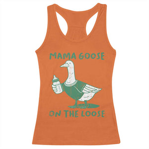 Silly Goose Mom Racerback Tank Top New Mom Pregnancy Announcement Mothers Day TS10 Orange Print Your Wear