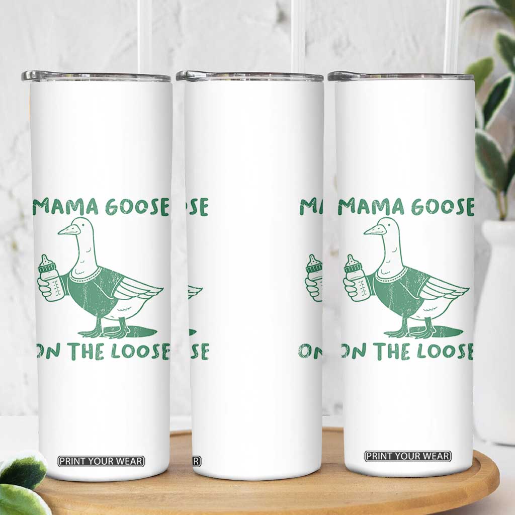 Silly Goose Mom Skinny Tumbler New Mom Pregnancy Announcement Mothers Day TS10 Print Your Wear