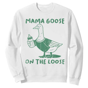Silly Goose Mom Sweatshirt New Mom Pregnancy Announcement Mothers Day TS10 White Print Your Wear