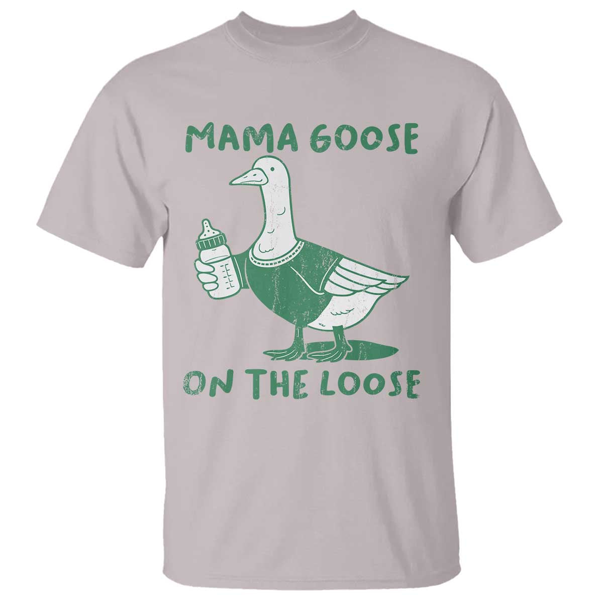 Silly Goose Mom T Shirt New Mom Pregnancy Announcement Mothers Day TS10 Ice Gray Print Your Wear