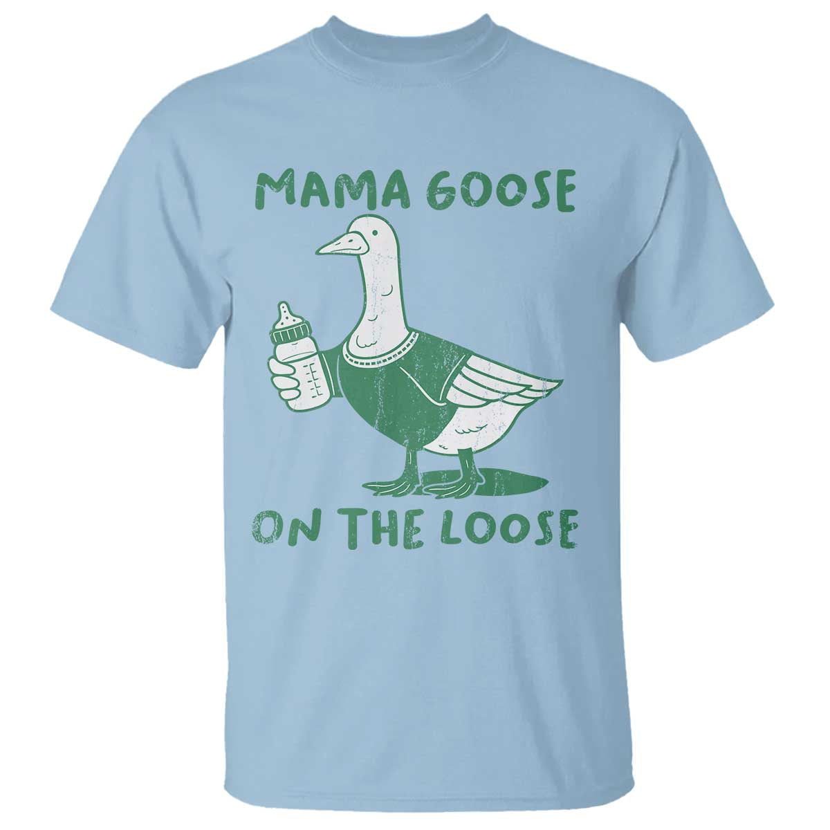Silly Goose Mom T Shirt New Mom Pregnancy Announcement Mothers Day TS10 Light Blue Print Your Wear