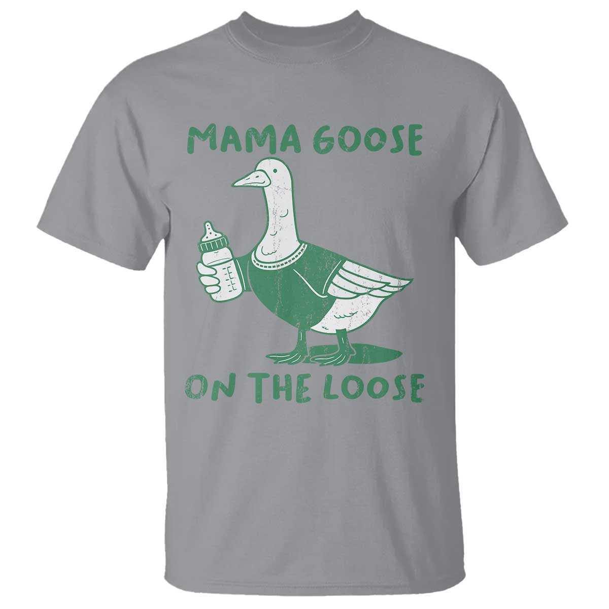 Silly Goose Mom T Shirt New Mom Pregnancy Announcement Mothers Day TS10 Sport Gray Print Your Wear