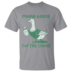 Silly Goose Mom T Shirt New Mom Pregnancy Announcement Mothers Day TS10 Sport Gray Print Your Wear