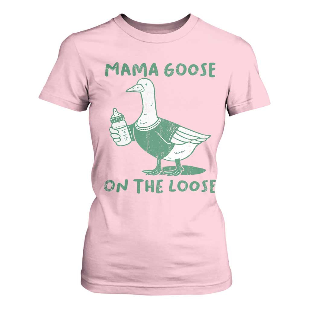 Silly Goose Mom T Shirt For Women New Mom Pregnancy Announcement Mothers Day TS10 Light Pink Print Your Wear
