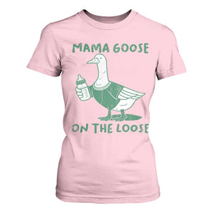 Silly Goose Mom T Shirt For Women New Mom Pregnancy Announcement Mothers Day TS10 Light Pink Print Your Wear