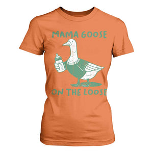 Silly Goose Mom T Shirt For Women New Mom Pregnancy Announcement Mothers Day TS10 Orange Print Your Wear