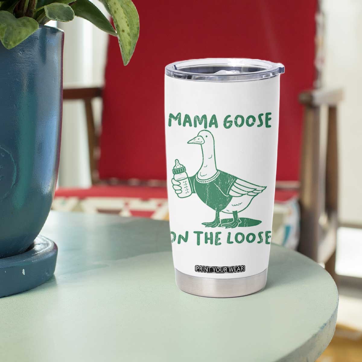 Silly Goose Mom Tumbler Cup New Mom Pregnancy Announcement Mothers Day TS10 Print Your Wear