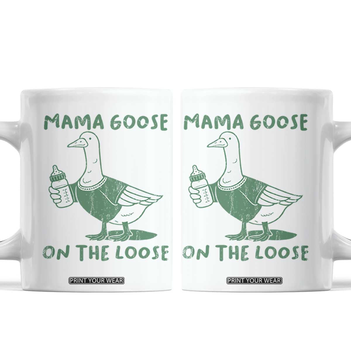 Silly Goose Mom Coffee Mug New Mom Pregnancy Announcement Mothers Day TS10 White Print Your Wear
