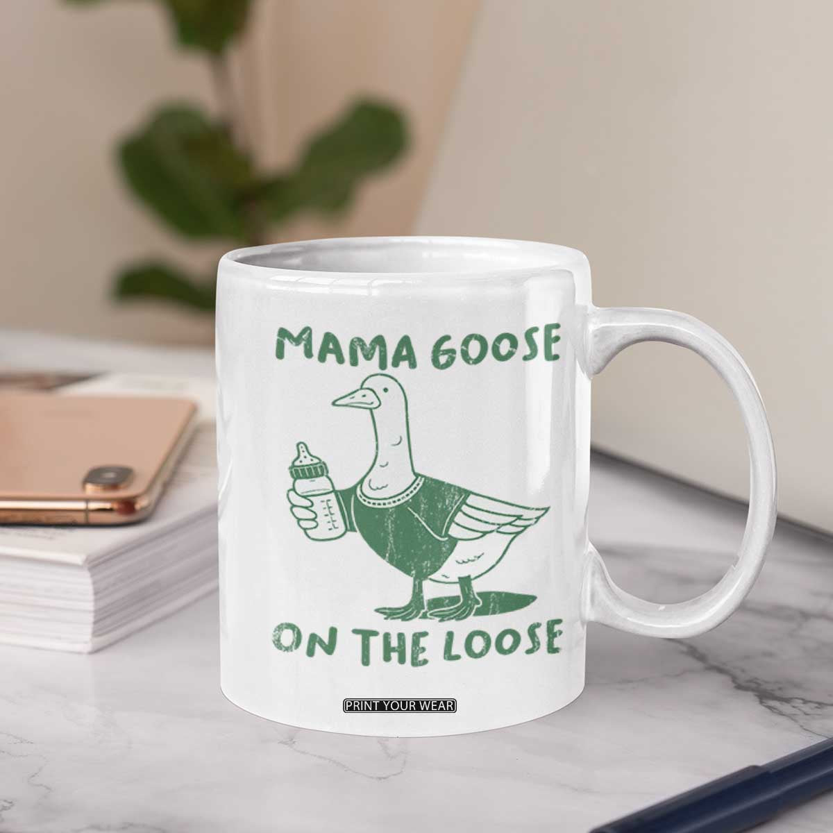 Silly Goose Mom Coffee Mug New Mom Pregnancy Announcement Mothers Day TS10 Print Your Wear